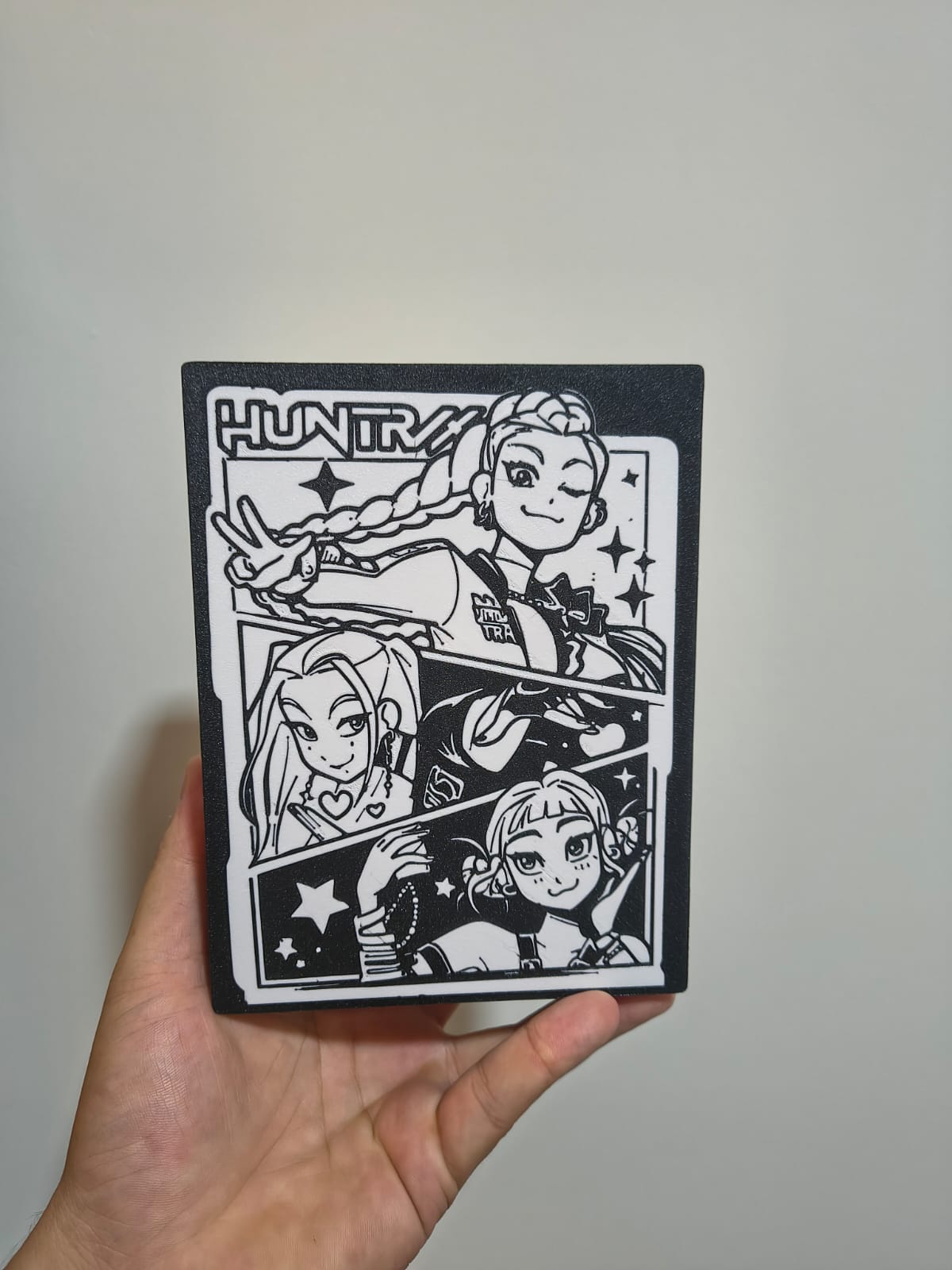 Luminária com acabamento detalhado em 3D