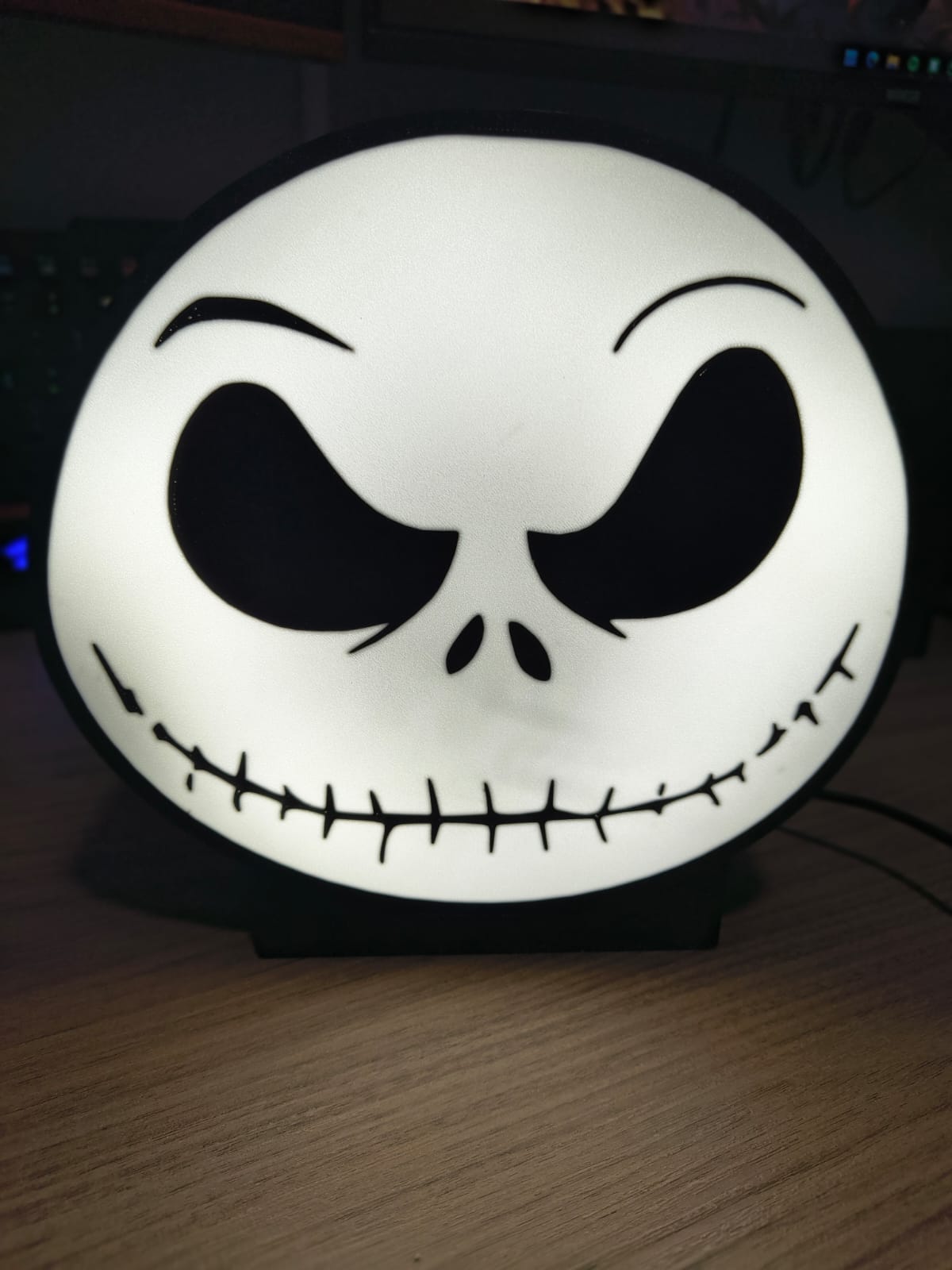 Luminária 3D com design moderno