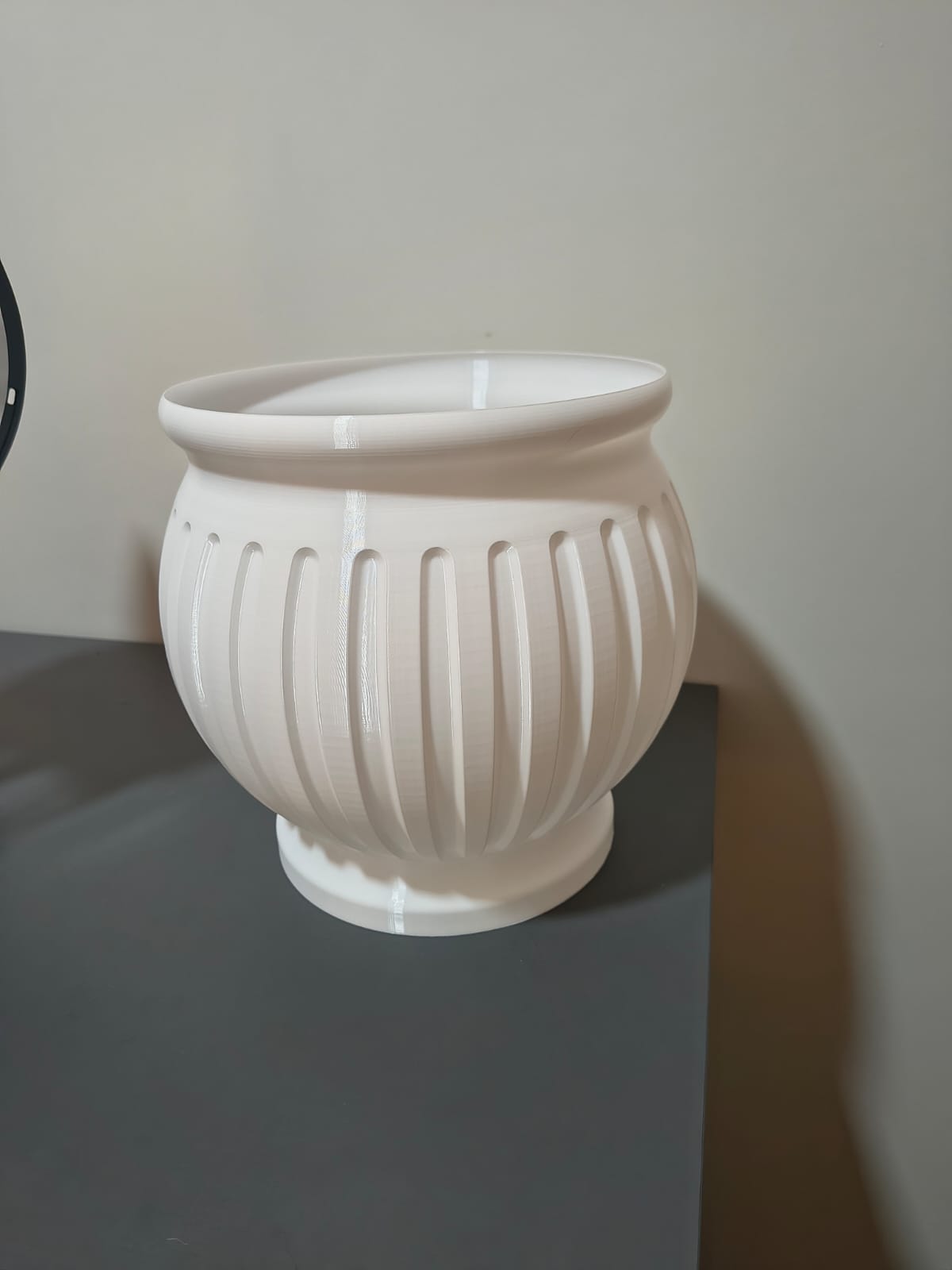 Vaso decorativo estilizado em impressão 3D